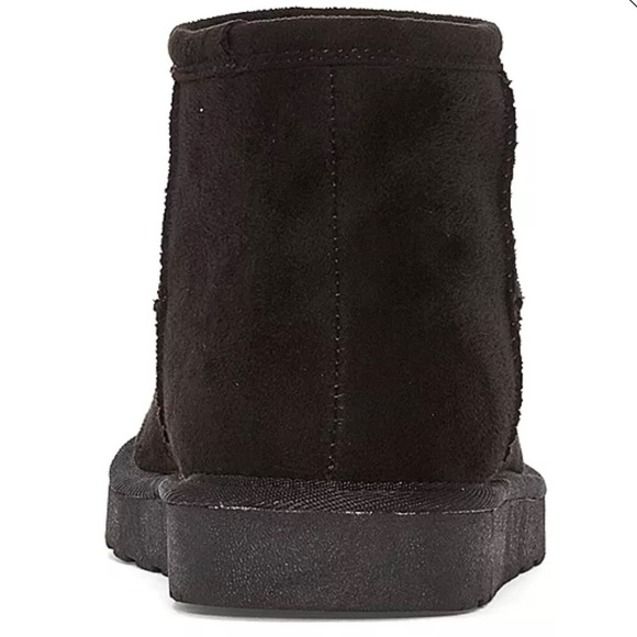 NIB Pull On Ankle Boots Ugg Style Sz 7 Black - Picture 7 of 11